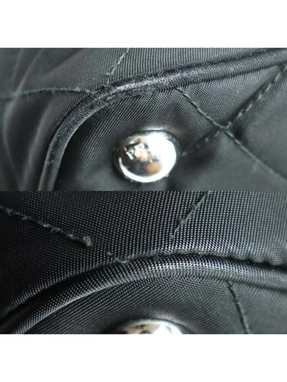 Prada Quilted Chain Tote Black